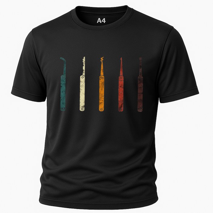 Lock Picker Retro Locksmith Lock Picking Locksmithing Performance Shirt