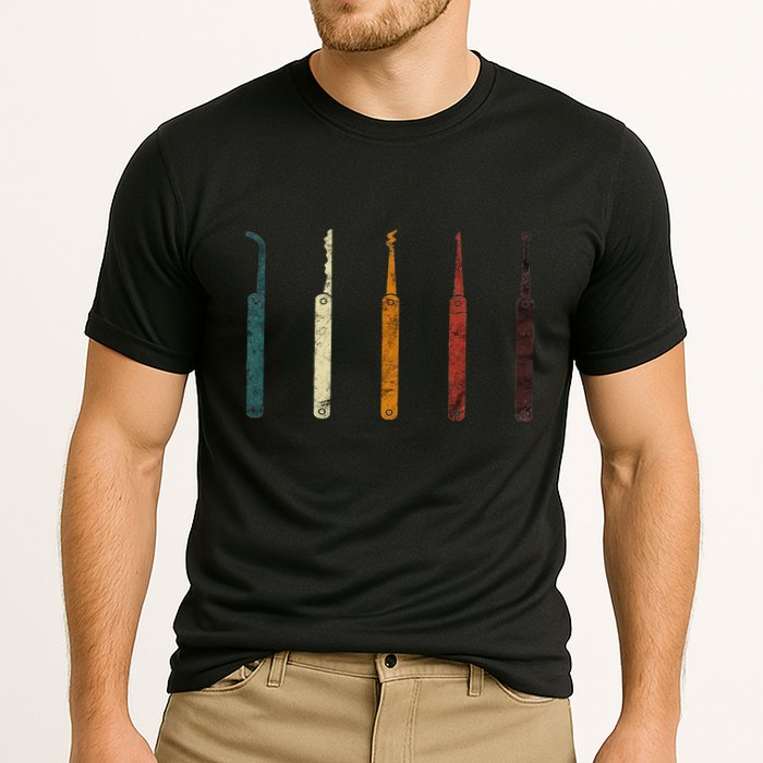 Lock Picker Retro Locksmith Lock Picking Locksmithing Performance Shirt