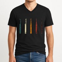 Lock Picker Retro Locksmith Lock Picking Locksmithing V-Neck T-Shirt