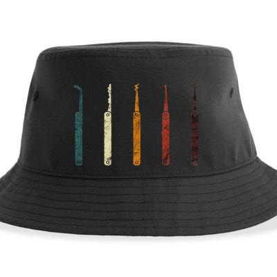 Lock Picker Retro Locksmith Lock Picking Locksmithing Sustainable Bucket Hat