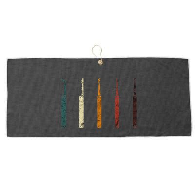 Lock Picker Retro Locksmith Lock Picking Locksmithing Large Microfiber Waffle Golf Towel