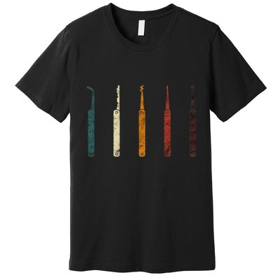 Lock Picker Retro Locksmith Lock Picking Locksmithing Premium T-Shirt