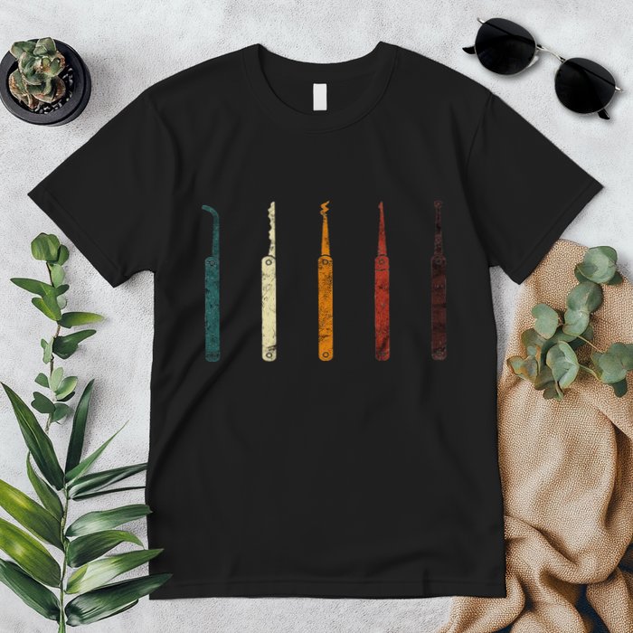 Lock Picker Retro Locksmith Lock Picking Locksmithing Premium T-Shirt