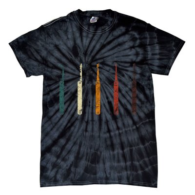 Lock Picker Retro Locksmith Lock Picking Locksmithing Tie-Dye T-Shirt