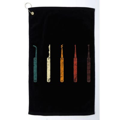 Lock Picker Retro Locksmith Lock Picking Locksmithing Golf Towel