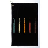 Lock Picker Retro Locksmith Lock Picking Locksmithing Golf Towel