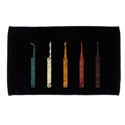 Lock Picker Retro Locksmith Lock Picking Locksmithing Microfiber Hand Towel