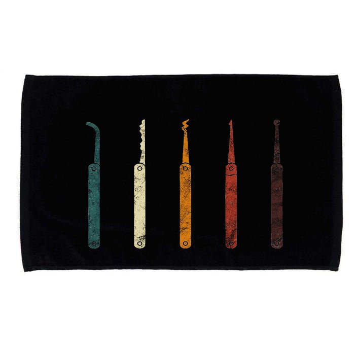 Lock Picker Retro Locksmith Lock Picking Locksmithing Microfiber Hand Towel