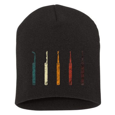 Lock Picker Retro Locksmith Lock Picking Locksmithing Short Acrylic Beanie