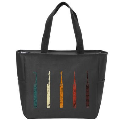 Lock Picker Retro Locksmith Lock Picking Locksmithing Zip Tote Bag