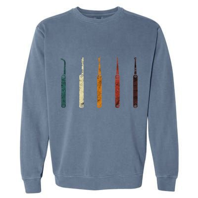 Lock Picker Retro Locksmith Lock Picking Locksmithing Garment-Dyed Sweatshirt