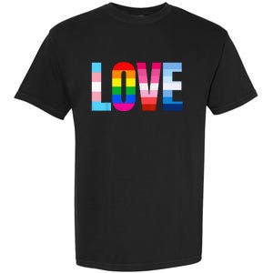 LGBT Pride Rainbow Love LGBTQ Pride Garment-Dyed Heavyweight T-Shirt