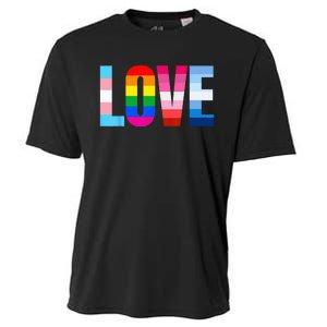 LGBT Pride Rainbow Love LGBTQ Pride Cooling Performance Crew T-Shirt