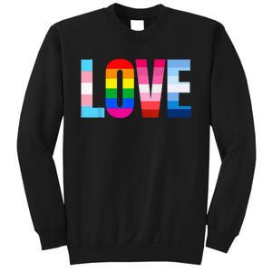 LGBT Pride Rainbow Love LGBTQ Pride Sweatshirt