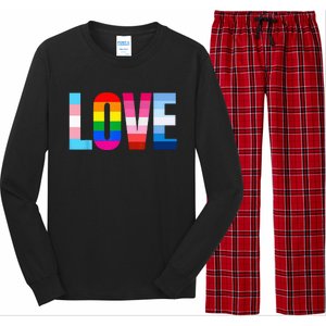 LGBT Pride Rainbow Love LGBTQ Pride Long Sleeve Pajama Set