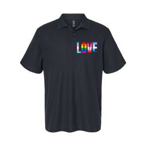 LGBT Pride Rainbow Love LGBTQ Pride Softstyle Adult Sport Polo