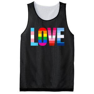 LGBT Pride Rainbow Love LGBTQ Pride Mesh Reversible Basketball Jersey Tank