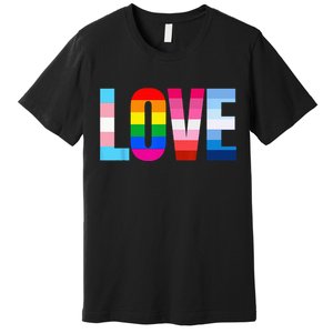 LGBT Pride Rainbow Love LGBTQ Pride Premium T-Shirt