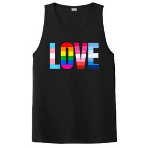 LGBT Pride Rainbow Love LGBTQ Pride PosiCharge Competitor Tank