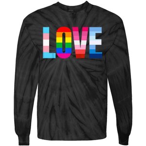 LGBT Pride Rainbow Love LGBTQ Pride Tie-Dye Long Sleeve Shirt