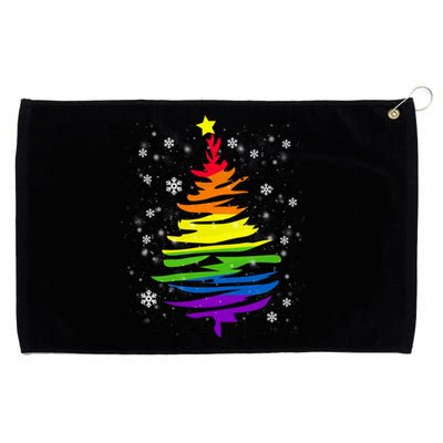 Lgbtgiftq Pride Rainbow Flag Gay Christmas Tree Xgiftmas Gift Grommeted Golf Towel