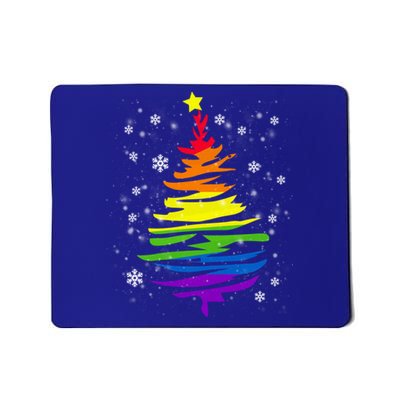 Lgbtgiftq Pride Rainbow Flag Gay Christmas Tree Xgiftmas Gift Mousepad