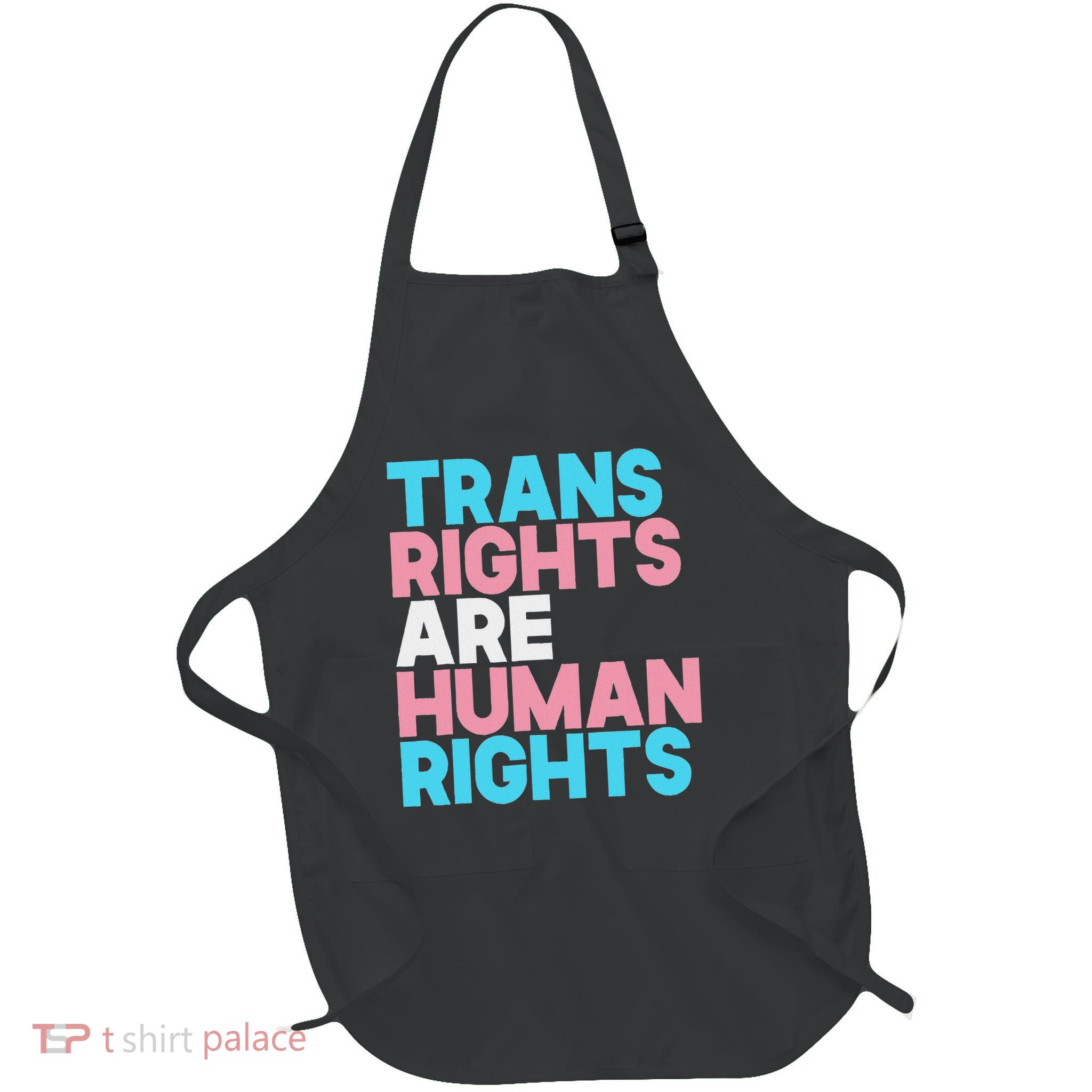 Lgbt Pride Right Are Human Full-Length Apron With Pockets