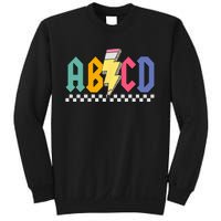 Lightning Pencil Rockn Roll ABCD Back To School Teacher Sweatshirt