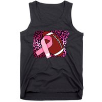 Leopard Pink Ribbon Breast Cancer Football Tank Top