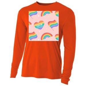 Love Pride Rainbow Flag Cooling Performance Long Sleeve Crew