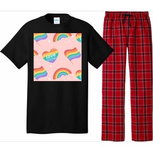 Love Pride Rainbow Flag Pajama Set