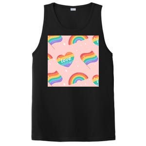 Love Pride Rainbow Flag PosiCharge Competitor Tank