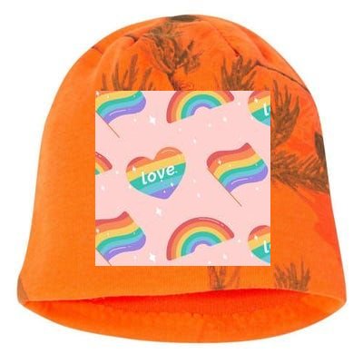 Love Pride Rainbow Flag Kati - Camo Knit Beanie