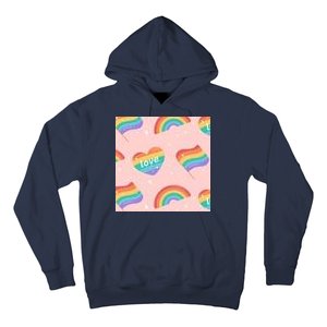 Love Pride Rainbow Flag Hoodie