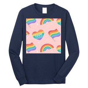 Love Pride Rainbow Flag Long Sleeve Shirt