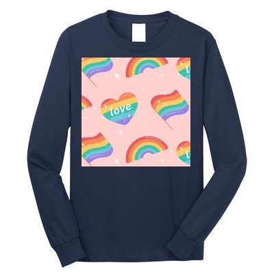 Love Pride Rainbow Flag Long Sleeve Shirt