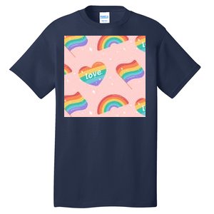 Love Pride Rainbow Flag Tall T-Shirt