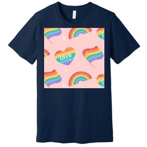 Love Pride Rainbow Flag Premium T-Shirt