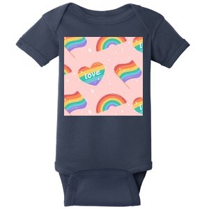 Love Pride Rainbow Flag Baby Bodysuit