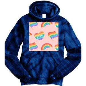 Love Pride Rainbow Flag Tie Dye Hoodie