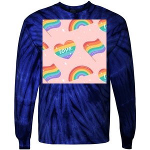 Love Pride Rainbow Flag Tie-Dye Long Sleeve Shirt