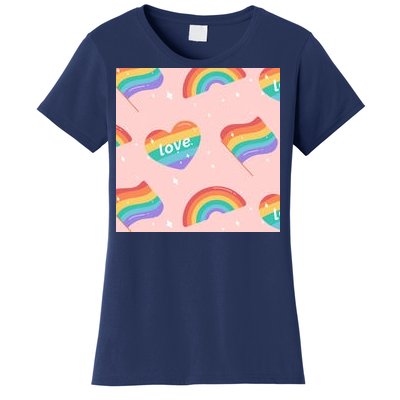 Love Pride Rainbow Flag Women's T-Shirt