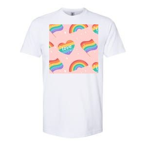 Love Pride Rainbow Flag Softstyle CVC T-Shirt