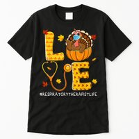 Love Physical Respiratory Therapist Life Thanksgiving Turkey Tall T-Shirt