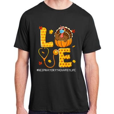 Love Physical Respiratory Therapist Life Thanksgiving Turkey Adult ChromaSoft Performance T-Shirt