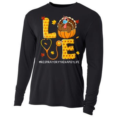 Love Physical Respiratory Therapist Life Thanksgiving Turkey Cooling Performance Long Sleeve Crew