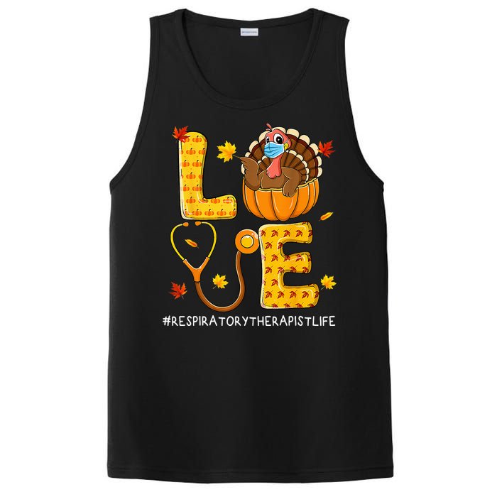 Love Physical Respiratory Therapist Life Thanksgiving Turkey PosiCharge Competitor Tank