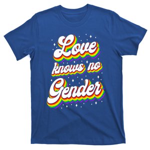 Lgbt Pride Rainbow Love Knows No Gender Gift T-Shirt