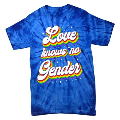 Lgbt Pride Rainbow Love Knows No Gender Gift Tie-Dye T-Shirt