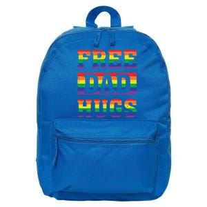 Lgbt Pride Rainbow Free Dad Hugs Fathers Day Gift 16 in Basic Backpack